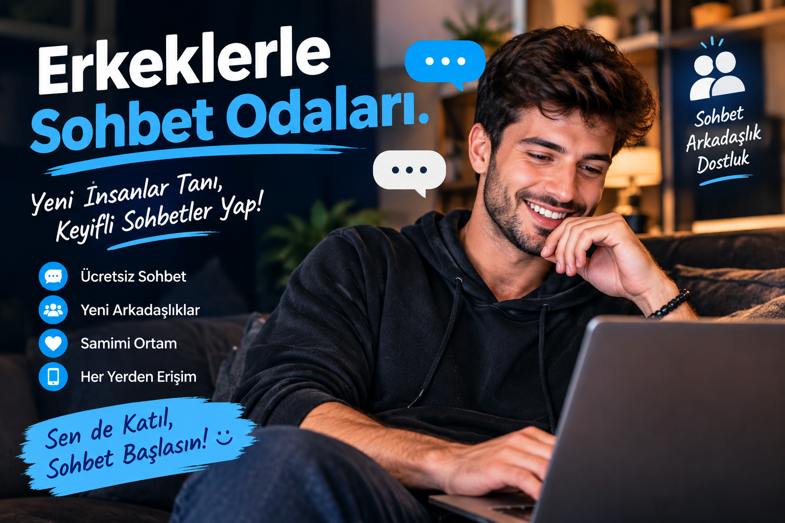 Erkeklerle Sohbet Odaları